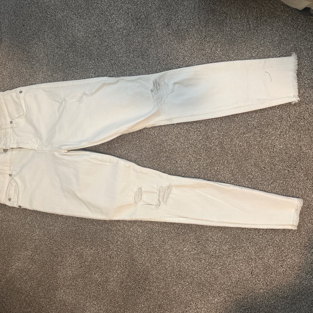 7 for all mankind white jeans